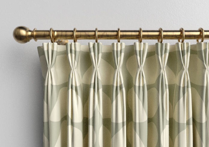 Orla Kiely Jumbo Solid Stem, Pebble - Made to Measure Curtains - Image 11